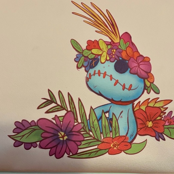 Loungefly Disney Lilo & Stitch Floral Satchel Bag - Picture 4 of 5